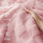 Bedsure GentleSoft Pink Throw Blanket - Image 3