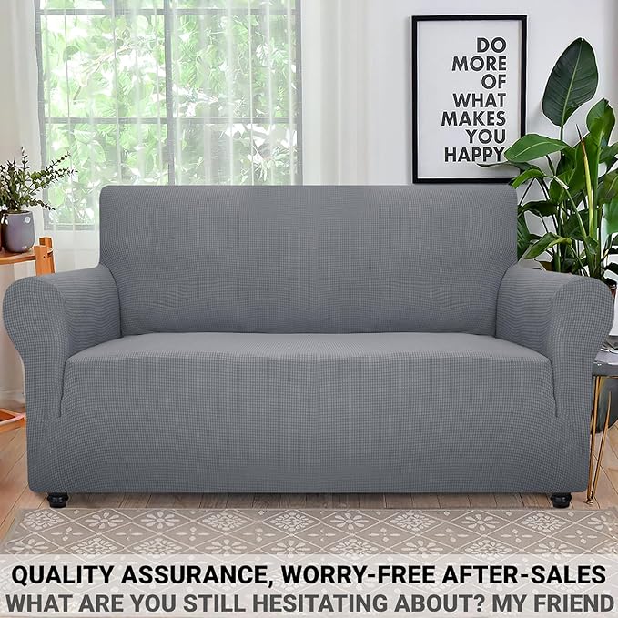 ZNSAYOTX Super Stretch Couch Cover Love Seat Sofa Covers - Image 5