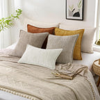 decorUhome Chenille Decorative Throw Pillow Covers 20x20 Set of 2, Rust