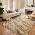 Area Rugs for Living Room, Tie-Dyed 4x6 Feet Soft Fluffy Shagg Plush Rug High by Cuzwlovita