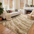 Area Rugs for Living Room, Tie-Dyed 4x6 Feet Soft Fluffy Shagg Plush Rug High by Cuzwlovita