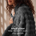 Bedsure 3D Fleece Bubble Blanket - Image 2
