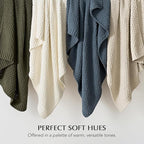 EVERGRACEHOME Chunky Chenille Knit Throw Blanket - Image 6