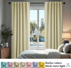 Deconovo Blackout Curtains, Thermal Insulated, W70 x L108 2 Panels, Back Tab - Image 4