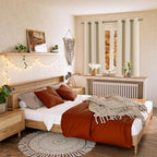 BGment Beige Room Darkening Curtains 63 Inches Long 2 Panels Set, Sunlight - Image 2