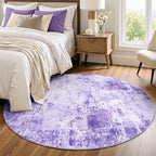 Washable Area Rugs 4ft Non-Slip Modern Abstract Soft - Image 2