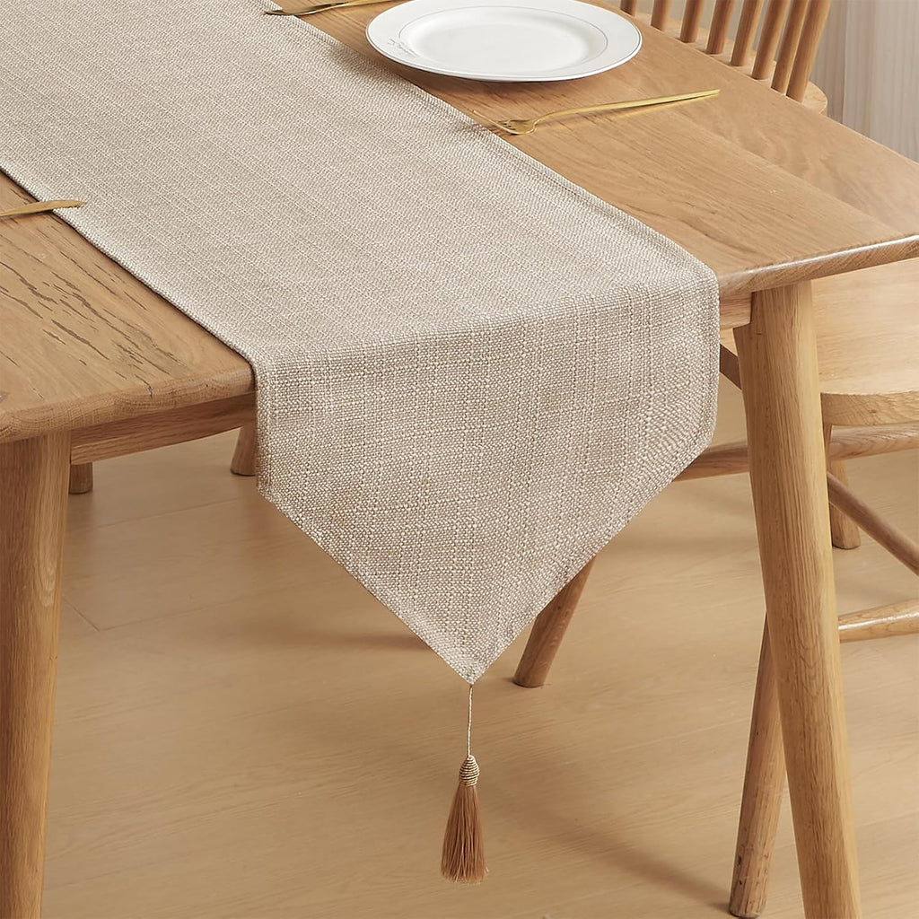 Table Runner 14x51 Inch Beige