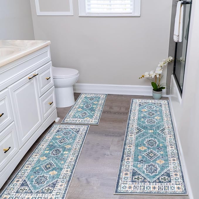 HEBE Boho Kitchen Rug Sets 3 Piece - Image 7