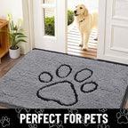Smiry Dog Door Mat for Muddy Paws, Absorbent Dirt Trapper Non Slip Quick Dry - Image 7