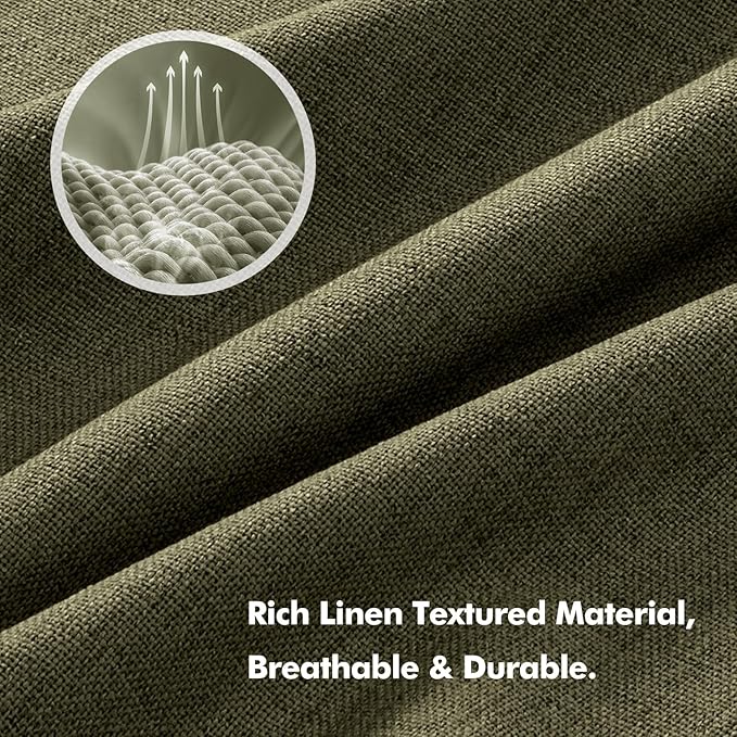 MIULEE 100% Blackout Linen Curtains - Image 3
