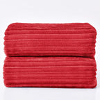 BEDELITE Fleece Blanket King Size – 3D Ribbed Jacquard Soft and Warm Decorative - Image 9