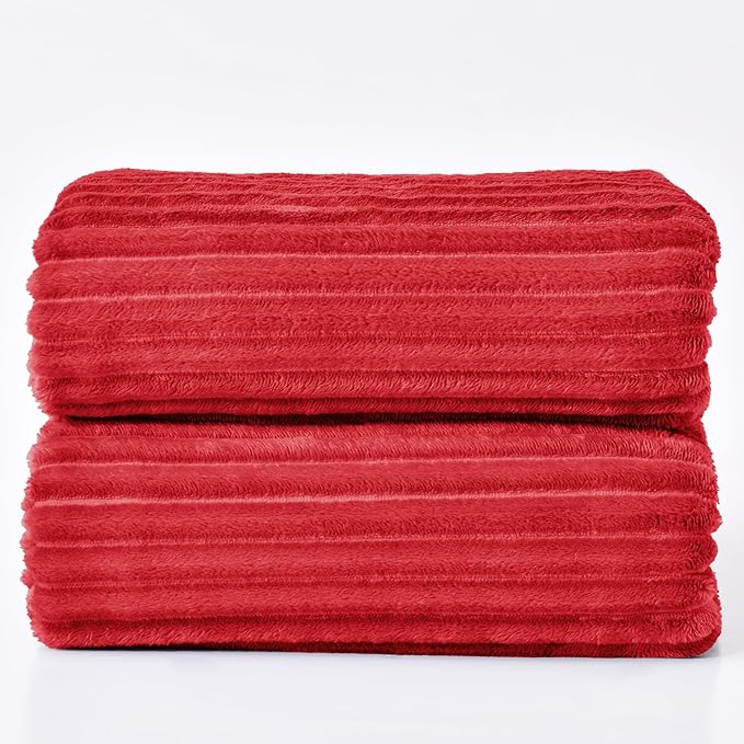 BEDELITE Fleece Blanket King Size – 3D Ribbed Jacquard Soft and Warm Decorative - Image 9