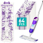 5X Cleaning Power Mop Pads Compatible with Swiffer PowerMop, Disposable Mopping Pad Refills for Cleaning, Multi-Surface Wood Floor Replacement Pads（32 Pack）