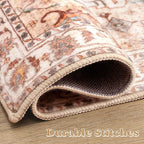 SERISSA Area Rug 3x5 Boho Peach Cream Rugs - Image 5