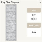 Runner Rug 2x7 Washable Non-Slip Hallway Runner Rugs - Image 5
