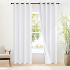 NICETOWN White Blackout 80 inch Curtains by NICETOWN