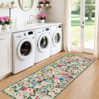 Runner Rug for Entryway: 2.6x8 Kitchen Rugs Non Slip Washable Ultra-Thin Soft - Image 4
