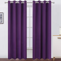 LEMOMO Blackout Curtains 66 x 95 inch/Purple Curtains Set of 2 Panels/Thermal by Lemomo