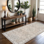 Washable Entryway 3x7 Runner Rug: Farmhouse Kitchen Hallway Rug Runner Wide by HYHAOYUNLAI