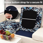 hyha 4Pcs Patio Cushion Covers, Stretch Outdoor Couch Cushion Covers Replacement - Image 4