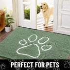 Smiry Dog Door Mat for Muddy Paws, Absorbent Dirt Trapper Non Slip Quick Dry - Image 7