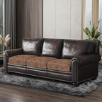Leather Look Couch Cushion Covers Sofa Seat Slipcovers Sets Couches Furniture - Image 8