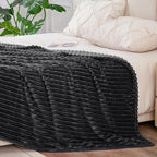 BEDELITE Fleece Blanket Queen Size – 3D Ribbed Jacquard Soft and Warm - Image 6