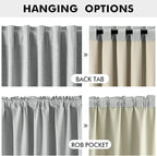 MIULEE 100% Blackout Linen Curtains - Image 5