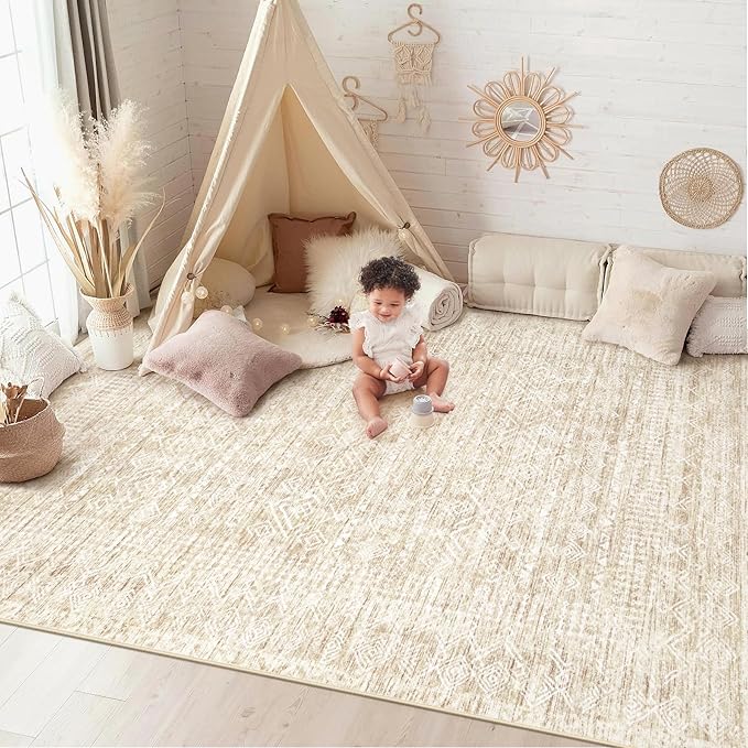 Washable Area Rug 5x7: Moroccan Rug - Image 3