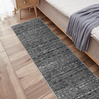 Washable Runner Rug 2'6''x14'Moroccan- Non Slip Hallway Rugs Rubber Backing - Image 4