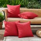 MIULEE Pack of 4 Decorative Throw Pillow Covers Linen Waterproof Pillow Covers - Image 2