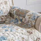 Great Bay Home Reversible Floral Patchwork Sofa Furniture Protector - Image 4