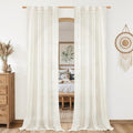 LAMIT Cream 80 inch Linen Curtains by LAMIT