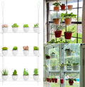 3-Tier Clear Hanging Window Plant Shelves, Indoor Acrylic Plant Stand