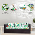 8Pcs Stretch Patio Cushion Covers, Outdoor Couch Covers Replacement, Outdoor - Image 3