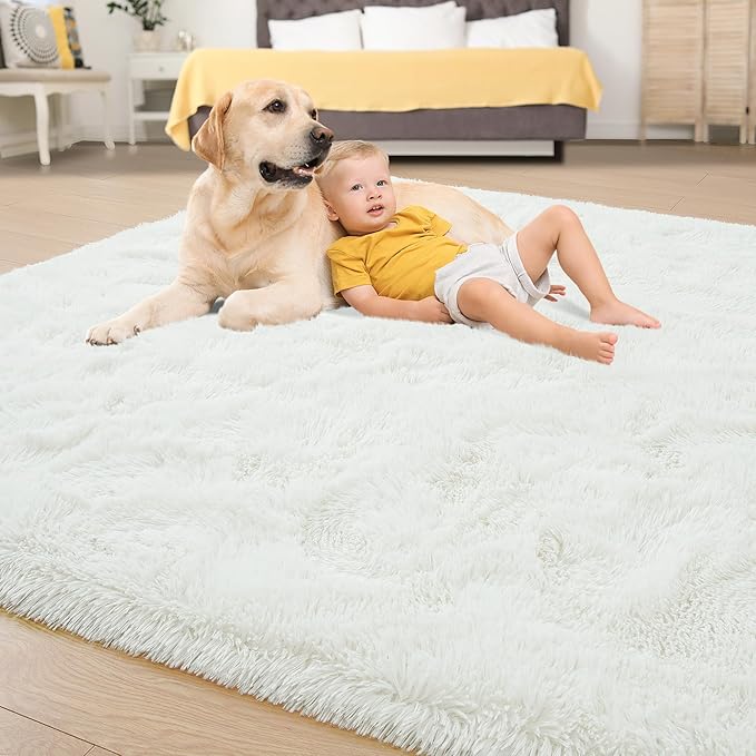 Tepook Super Soft Fluffy Rug for Bedroom, Modern Shaggy Fuzzy Kids Rugs for - Image 4
