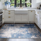 Washable Area Rugs 4'x6' Non-Slip Modern Abstract Soft - Image 3