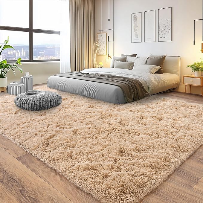 Pionblank 8x10 Rug for Living Room, Fuzzy Plush Large Area Rug, Fluffy Modern - Image 2