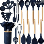 Silicone Kitchen Utensils Set, Heat-Resistant Cooking Utensils, BPA-Free