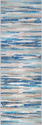 Lansny Modern Abstract Runner Rug 2.6x10 - Image 3
