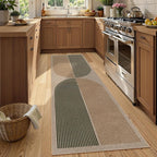 Lahome Enfys Modern Rainbow Easy Jute Rug, 2x8 Hallway Runner Washable Rugs - Image 3