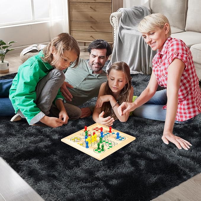 Shag Area Rugs for Bedroom Living Room, 6X9 Ultra Soft Fluffy Area Rugs for Dorm - Image 2