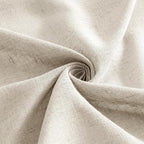 MIULEE Cream Linen Curtains 90 Inch Long 2 Panels - Image 8