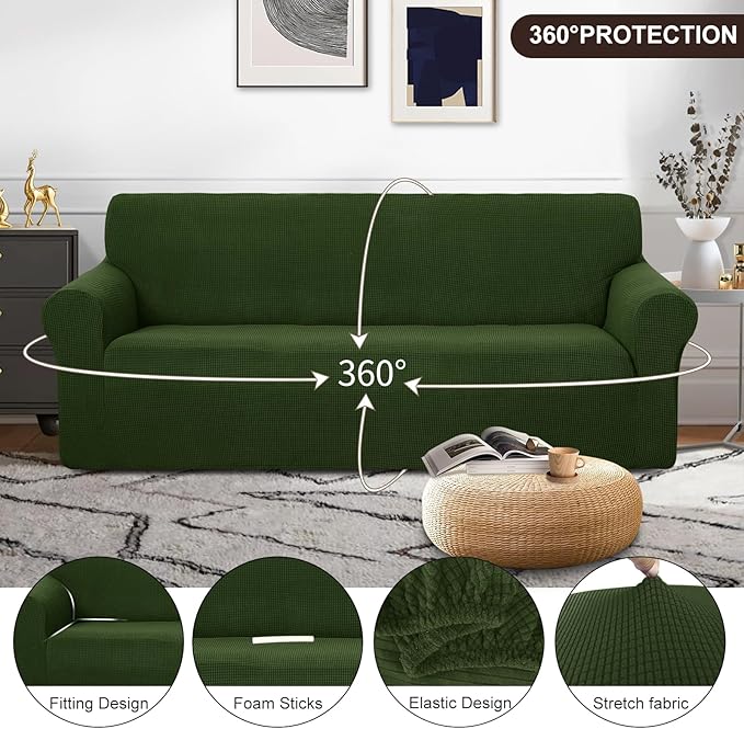 U-NICE HOME Stretch Couch Cover Sofa Cover Washable Sofa Slipcover Furniture - Image 3