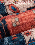 SERISSA Runner Rug for Hallways, Long Boho Rug Vintage Rust Hallway Stair Ultra - Image 5