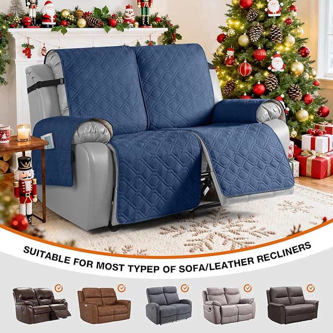 VANSOFY Waterproof Recliner Couch Covers, Sofa Covers 1-Piece Washable - Image 4