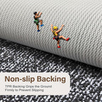 Bathroom Rugs 30x20 Non Slip Washable, Dark Blue Bath Mat - Image 5