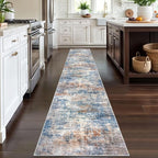 IOHOUZE Abstract Runner Rug 2x12 Ft Washable Runners - Image 2