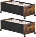 Under Bed Storage with Wheels, Space Saving, Tall Size 90L