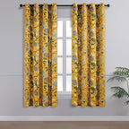 Topfinel Mustard Yellow Curtains, Aesthetic Unique Rustic Thermal Insulated - Image 2